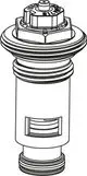 Thermostat-Oberteil von IMI Hydronic Engineering mit runder Bauform und Gewindeanschluss, geeignet für Heizungsanwendungen.
